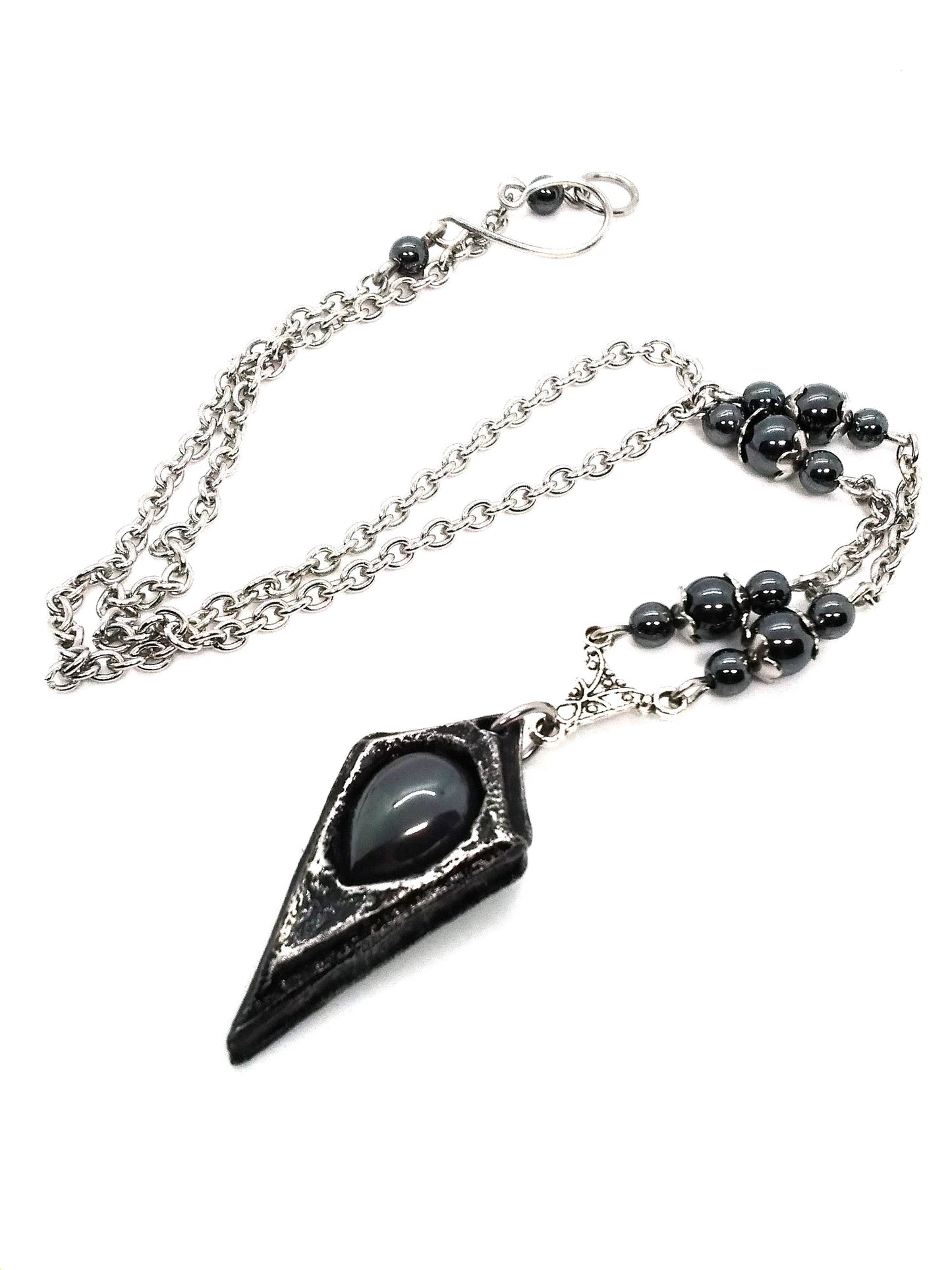 Pendulum Necklace with Stone Options: Onyx