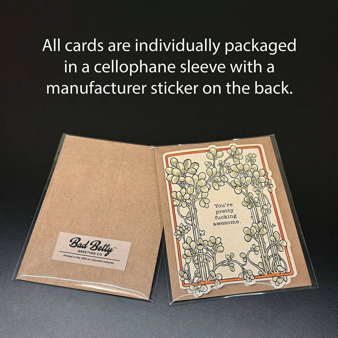 ABCDEFUCKU - Funny Insult Card