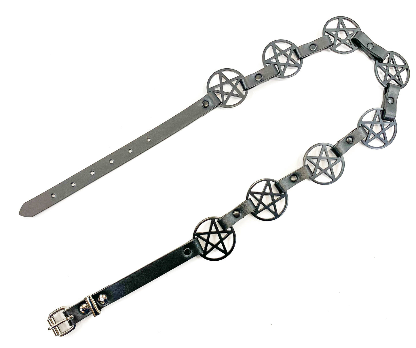 Black Large Pentagram Belt