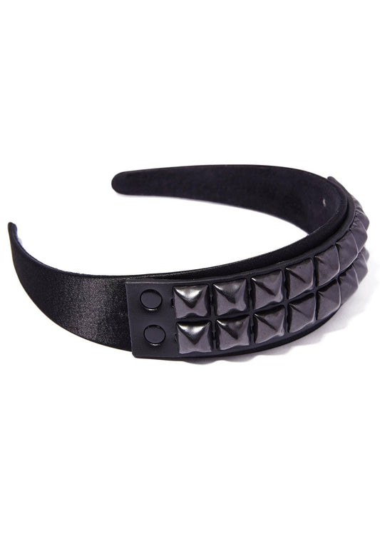 Black Studded Headband
