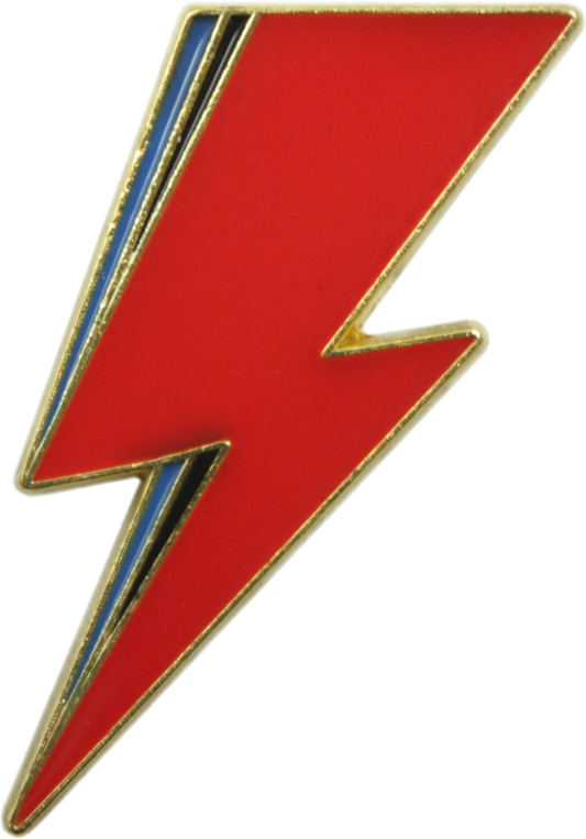 Enamel Pin - Bowie, David - Aladdin Sane Lightning Bolt