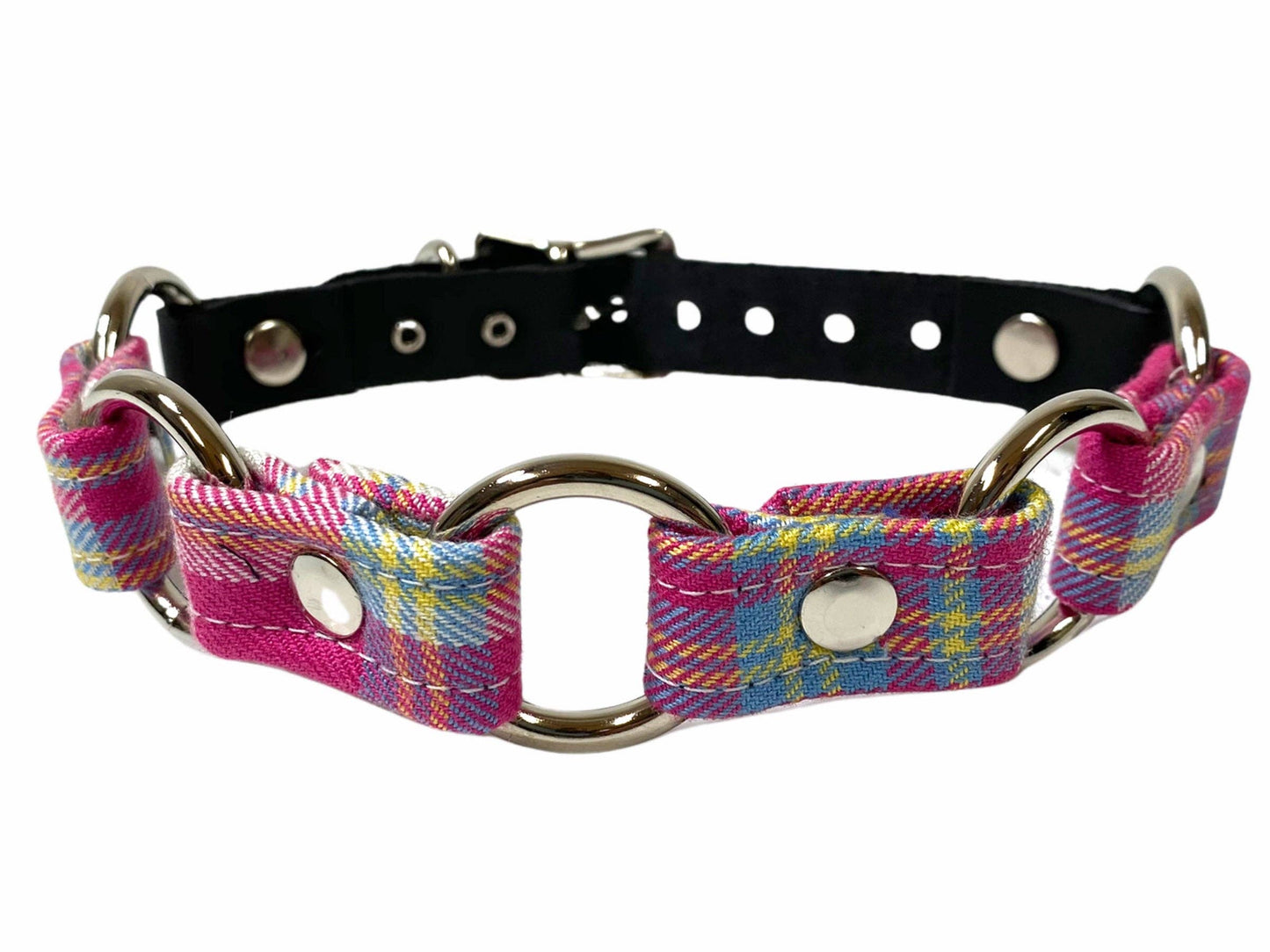 Plaid Ring Link Choker