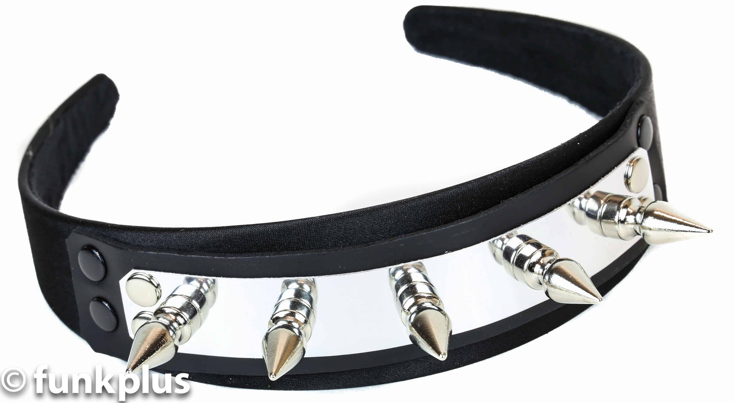 Metal Plate Spike Headband