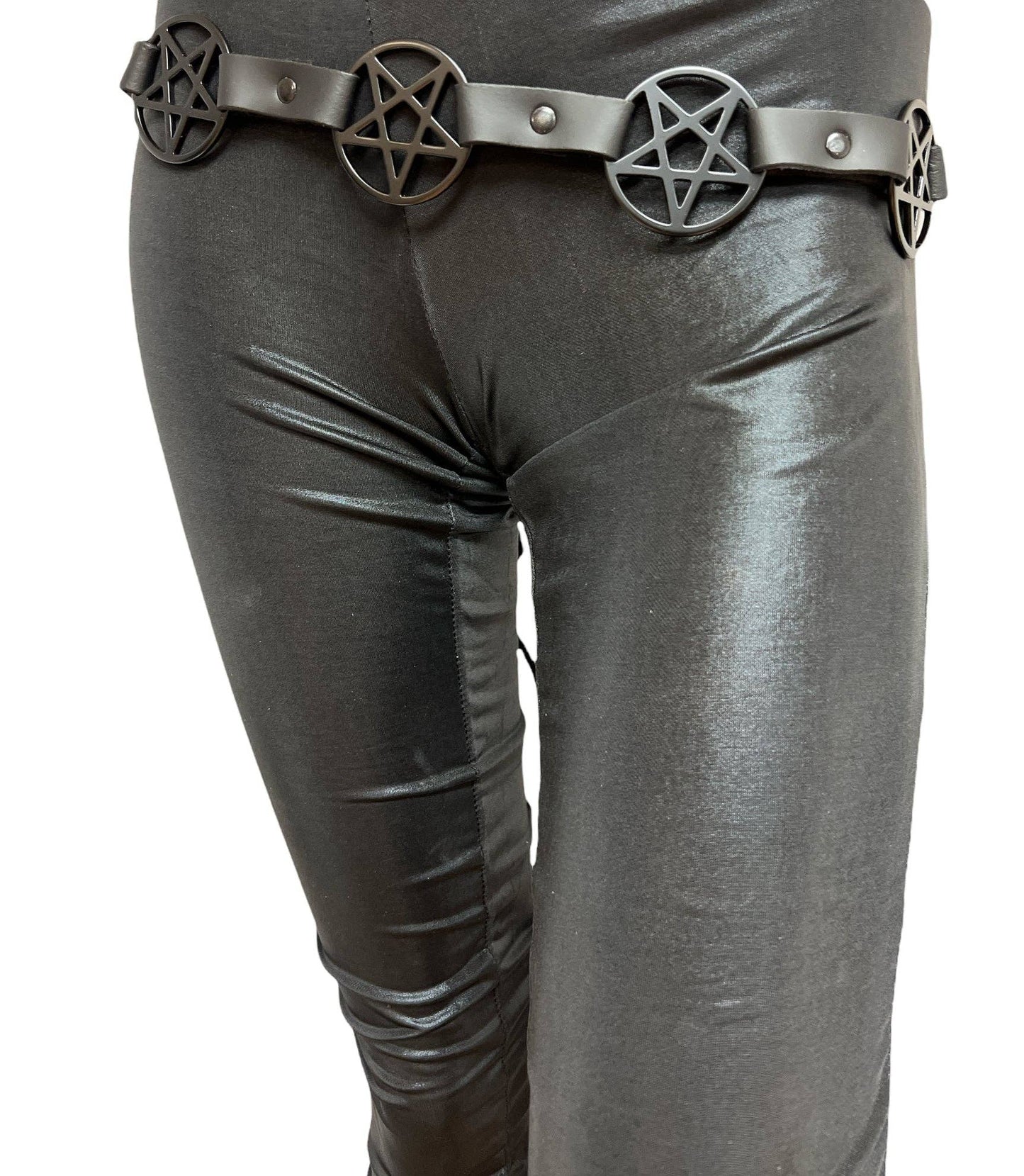 Black Large Pentagram Belt