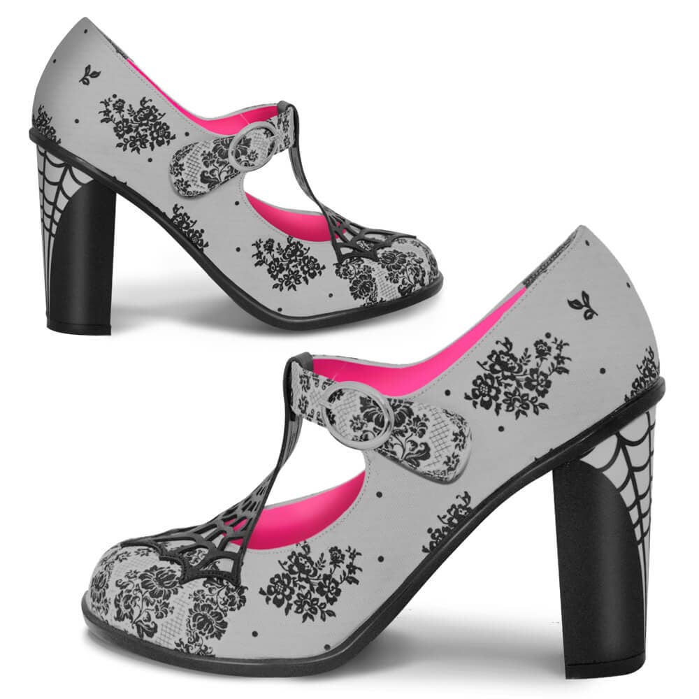 High Heels Spider Web Women's Mary Jane Pump