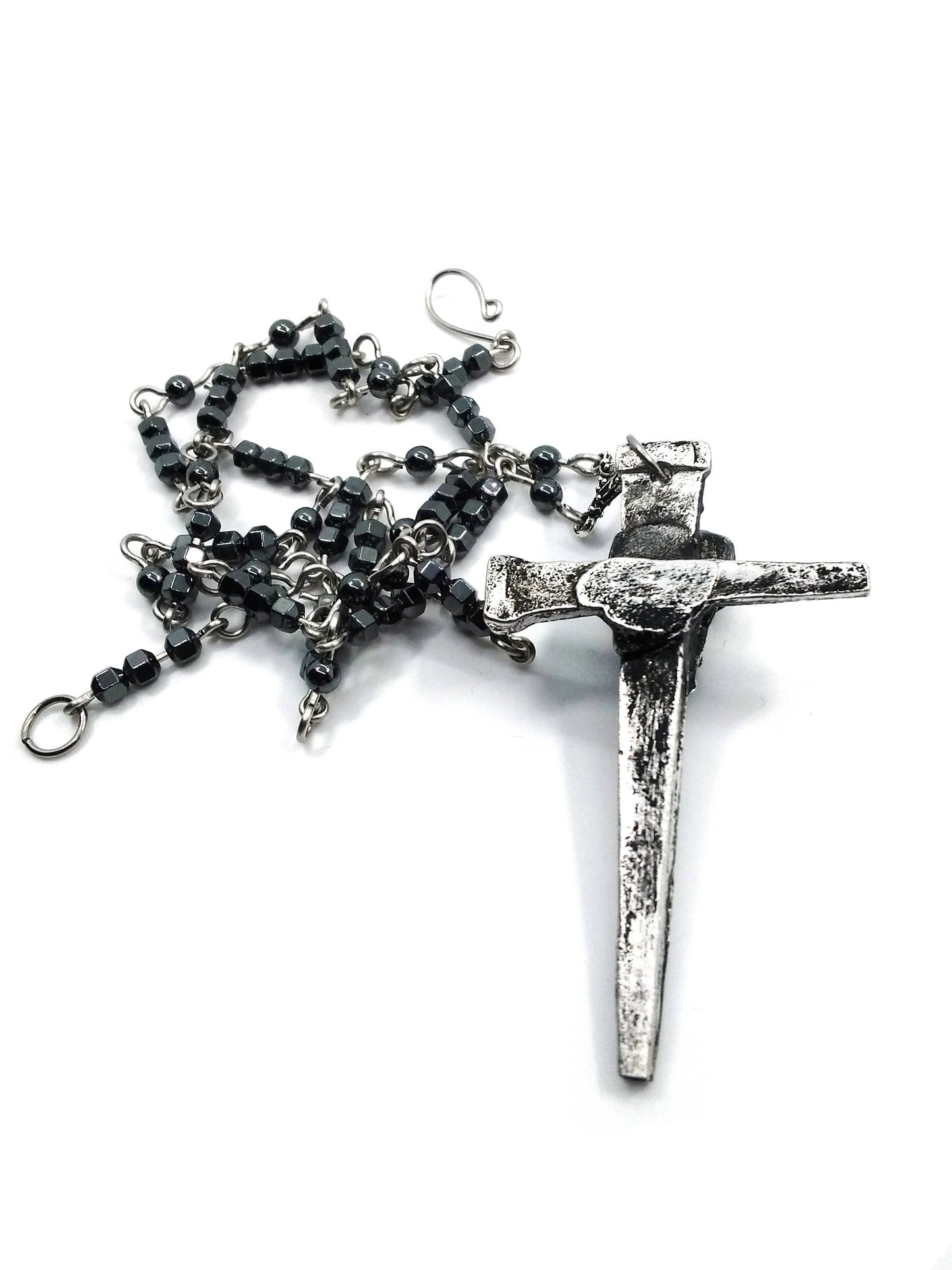 Nail Cross Necklace