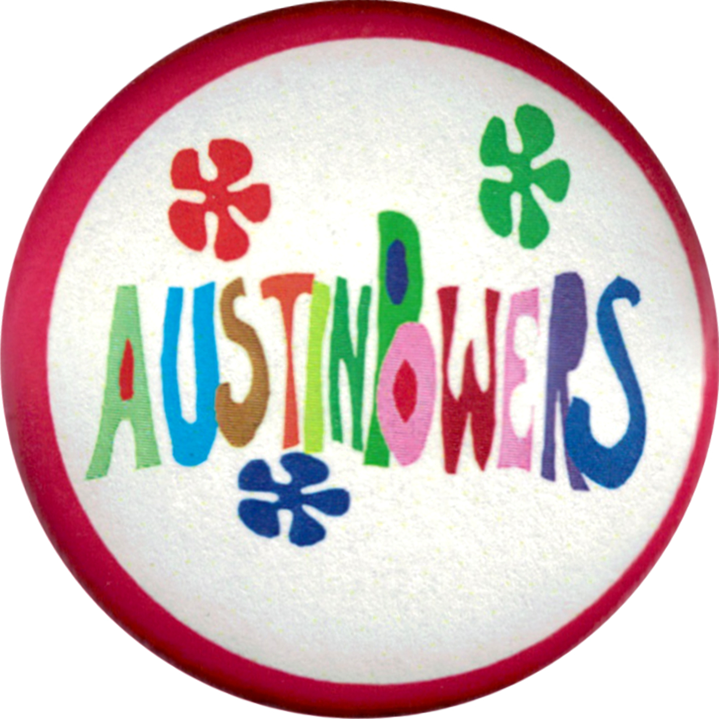 Pin-on Button - 1.25 Inch - Austin Powers - Groovy Design