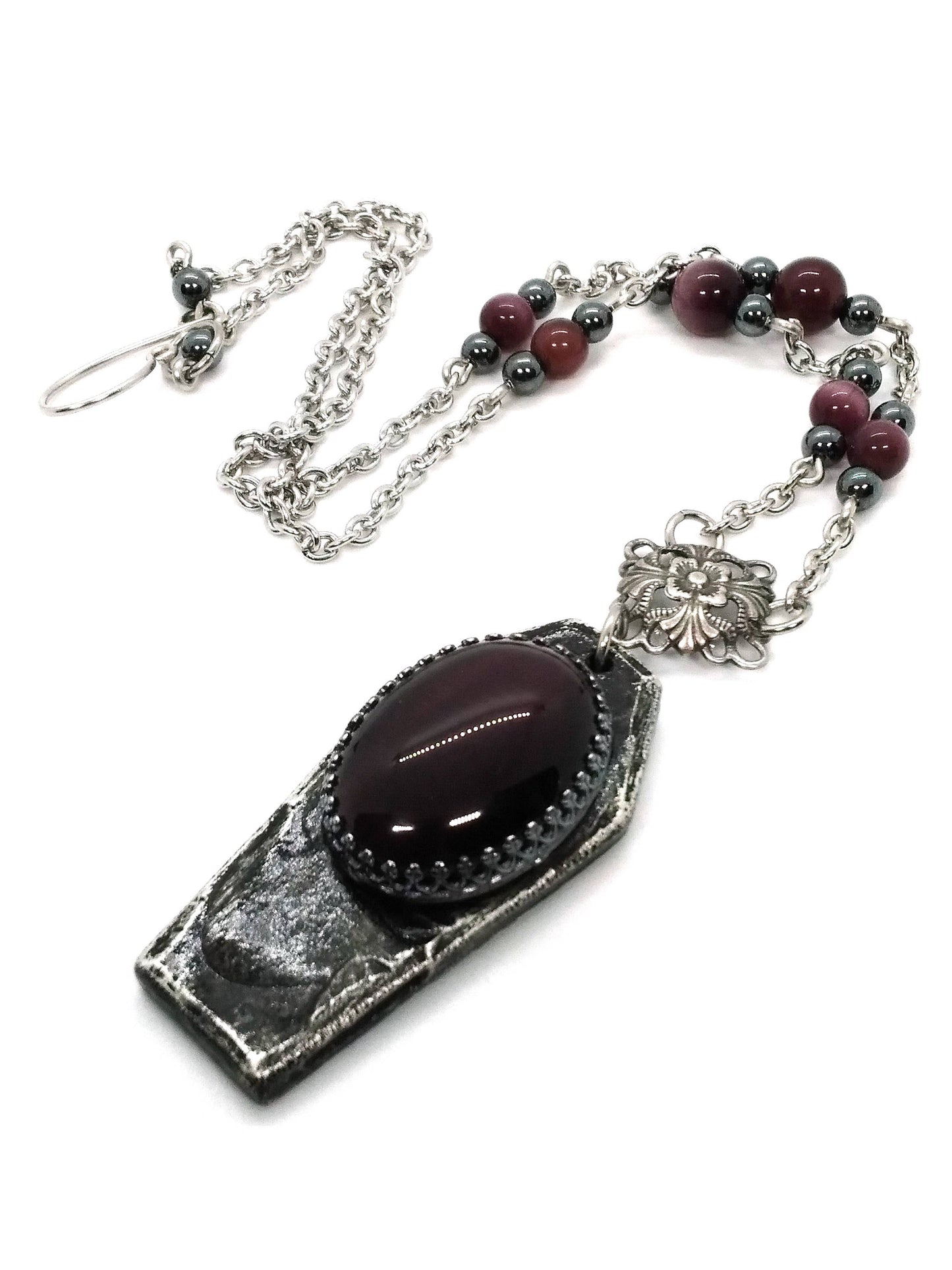 Eternal Rest Coffin Pendant Necklace