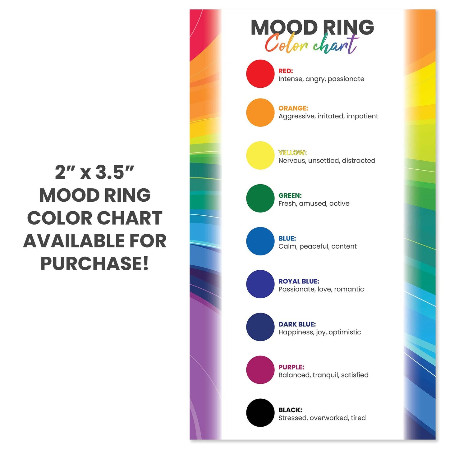 Mood Band With Stars And Moons Stainless Steel Ring