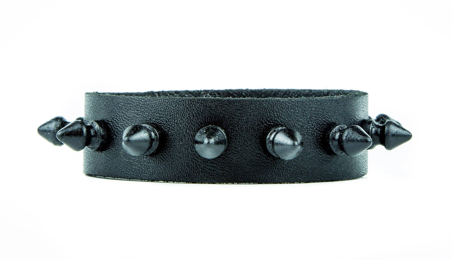 Spike Leather Bracelet