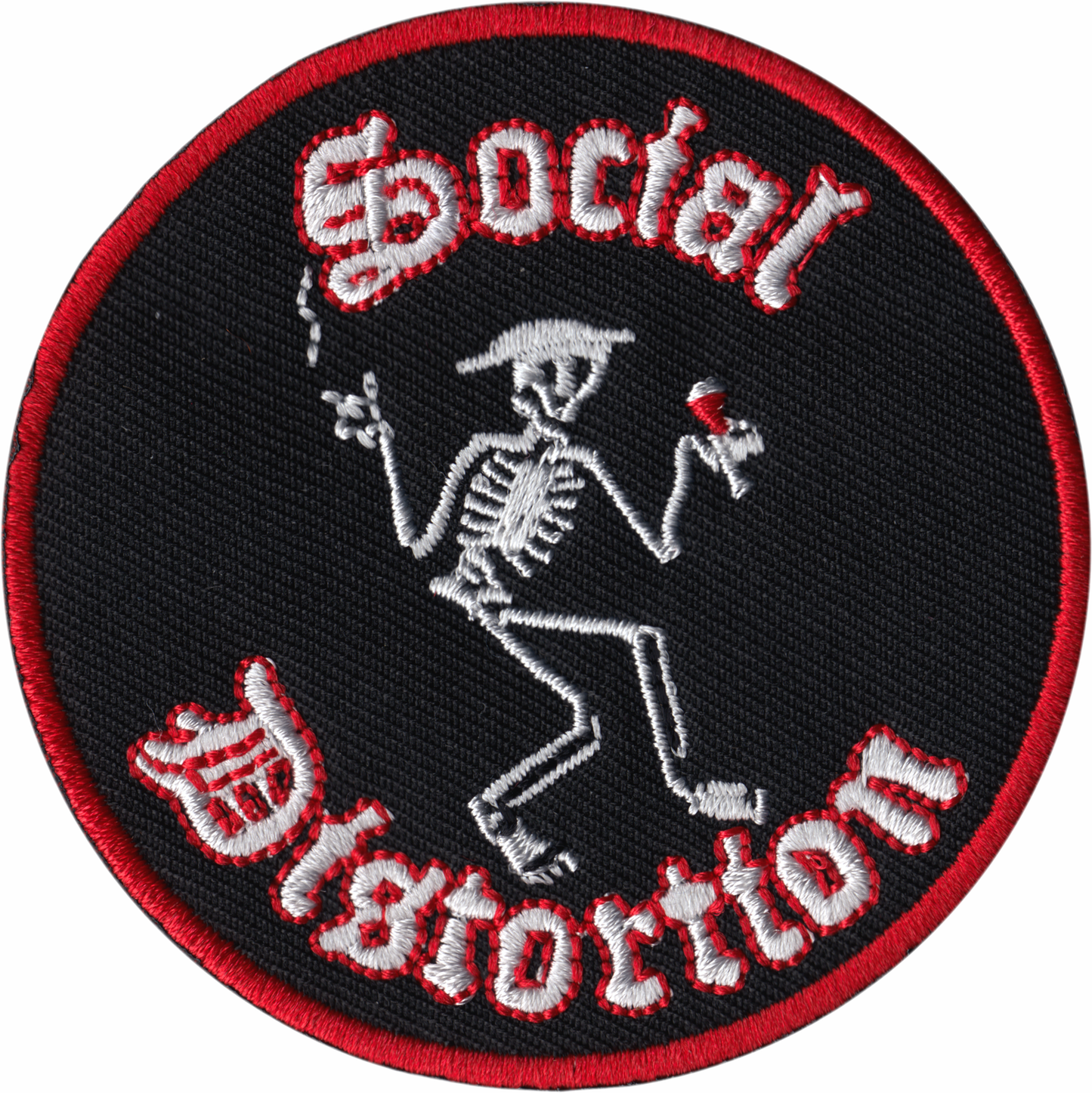 Patch - Social Distortion - Martini Skeleton