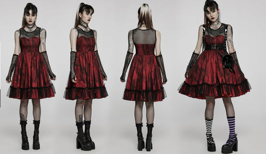 Dark Red and Black Lolita Dress