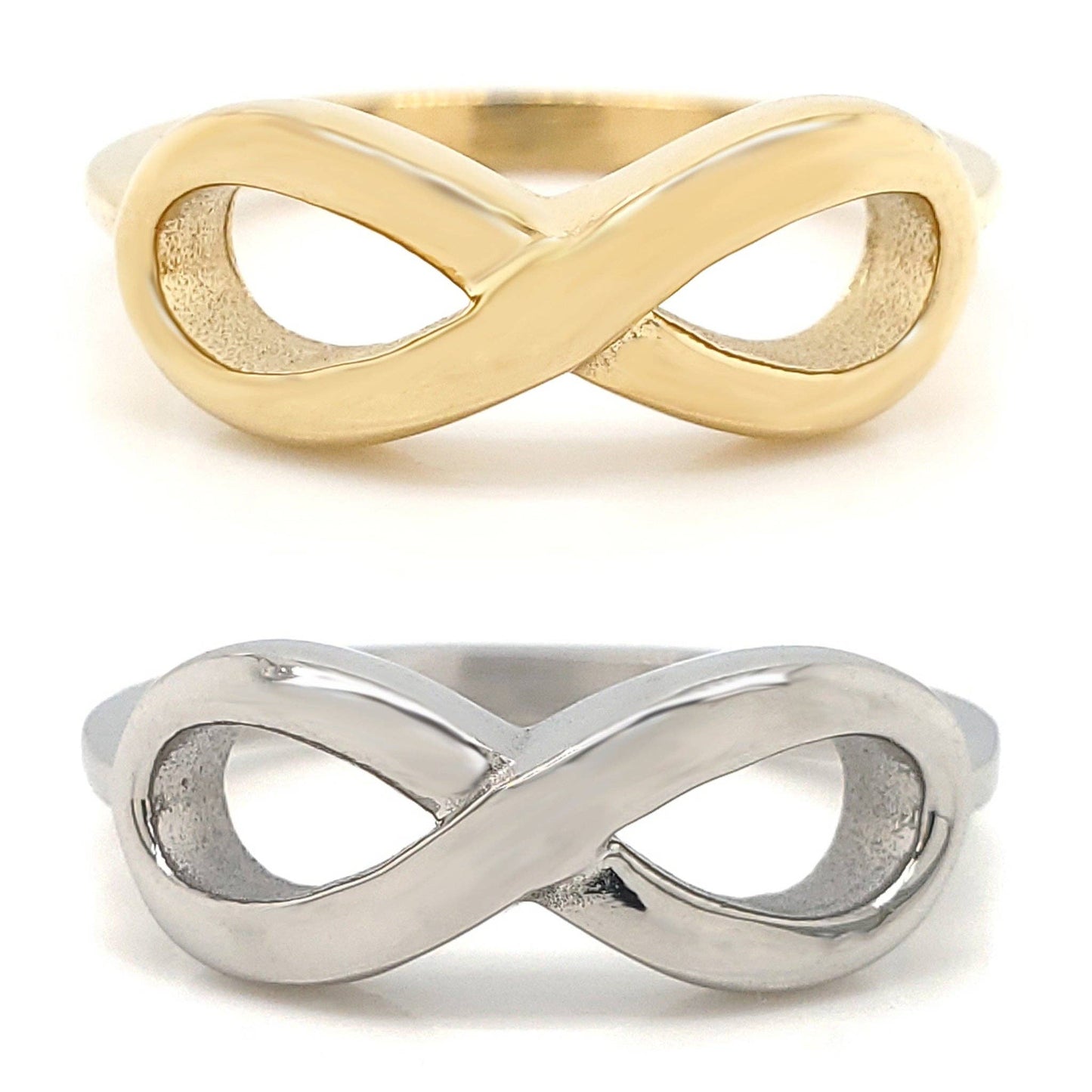 18K Gold PVD Stainless Steel Infinity Ring