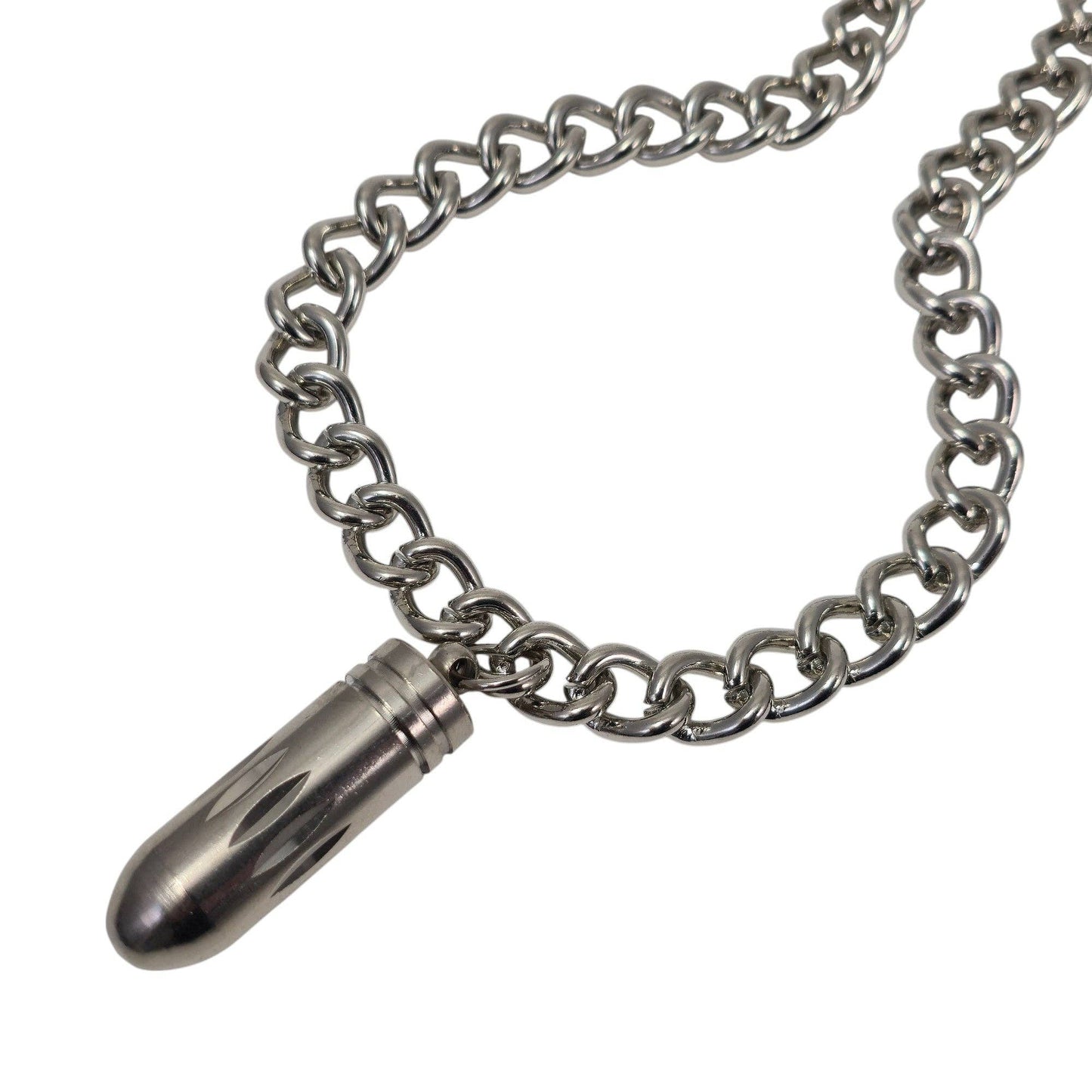 Open Bullet Pendant Necklace