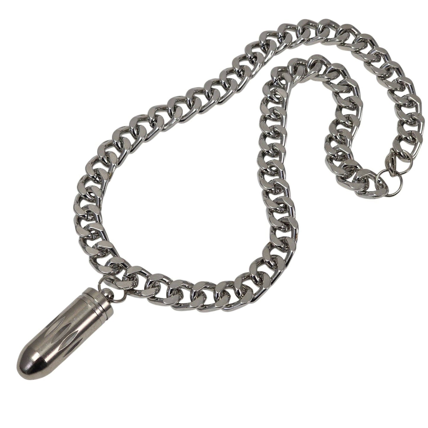 Open Bullet Pendant Necklace