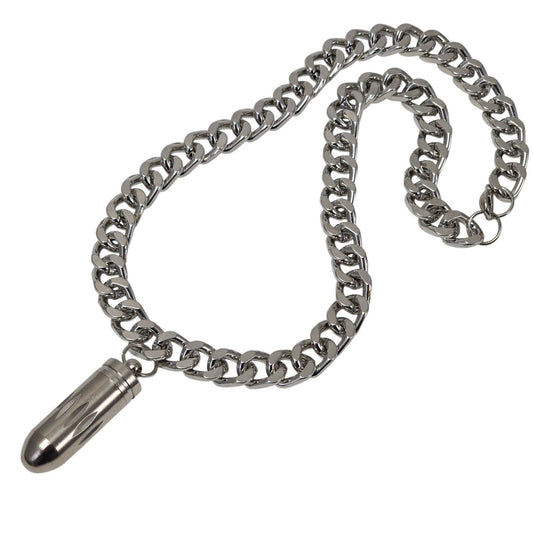 Open Bullet Pendant Necklace