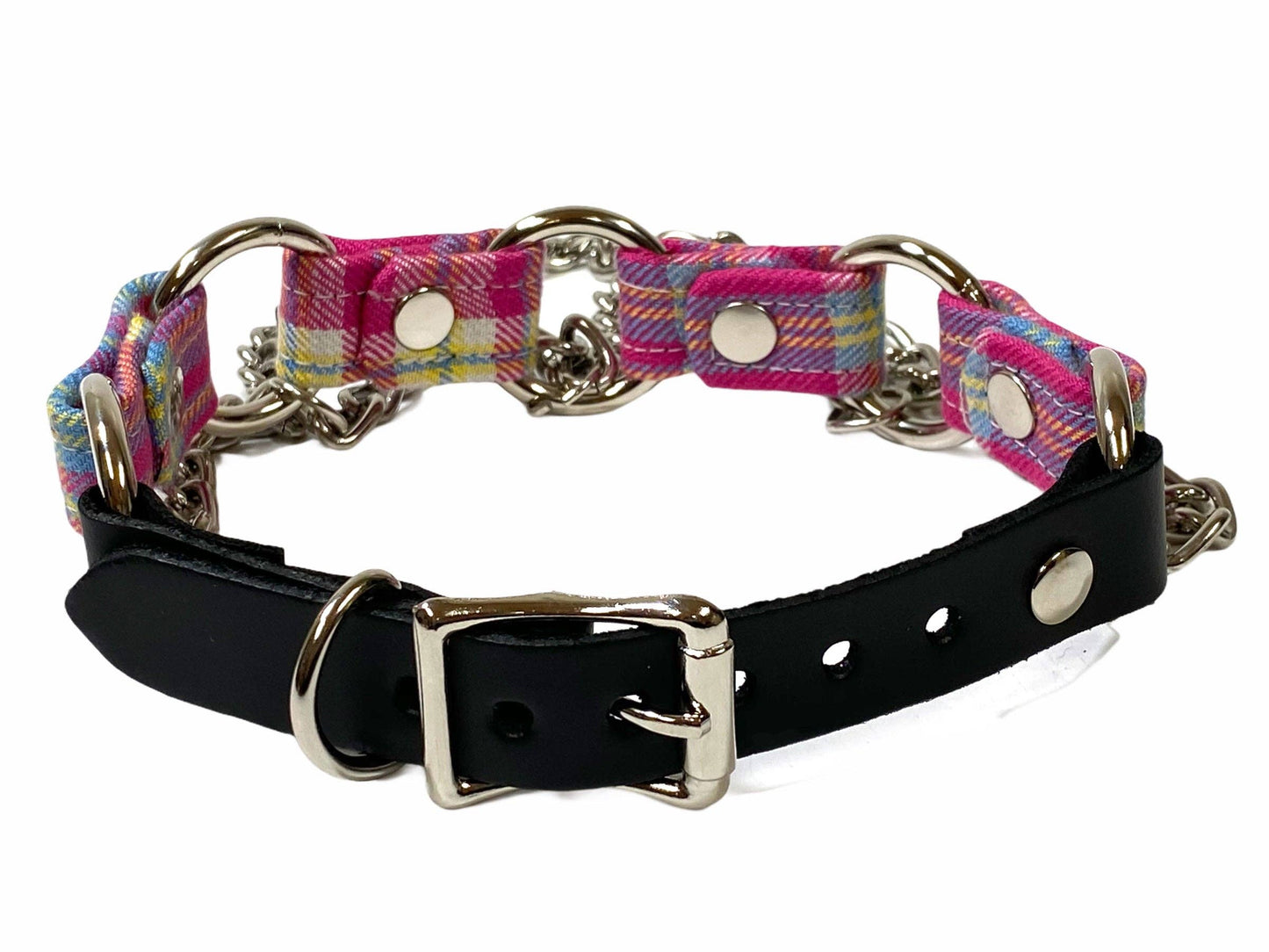 Plaid Ring Link Choker
