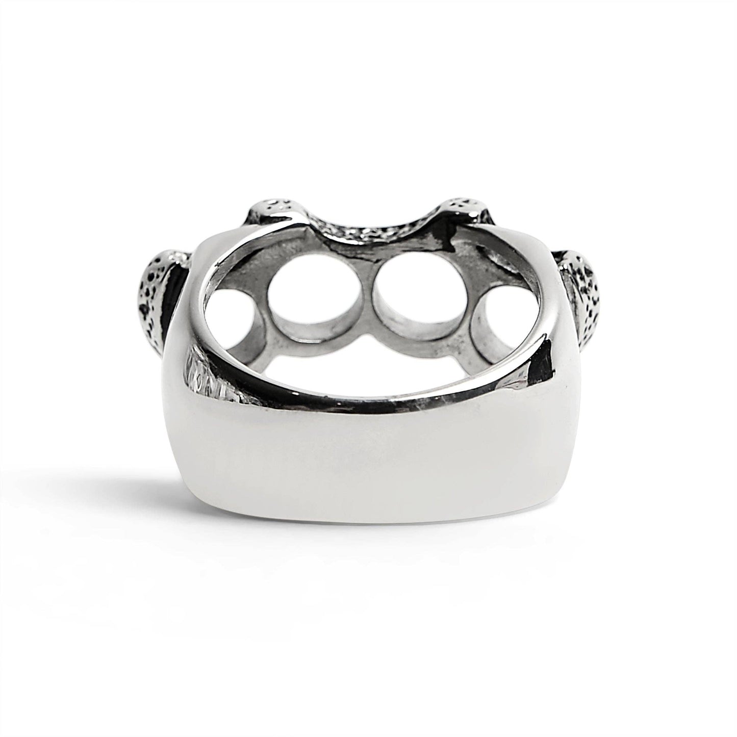 Stainless Steel Polished Knuckle Duster Ring