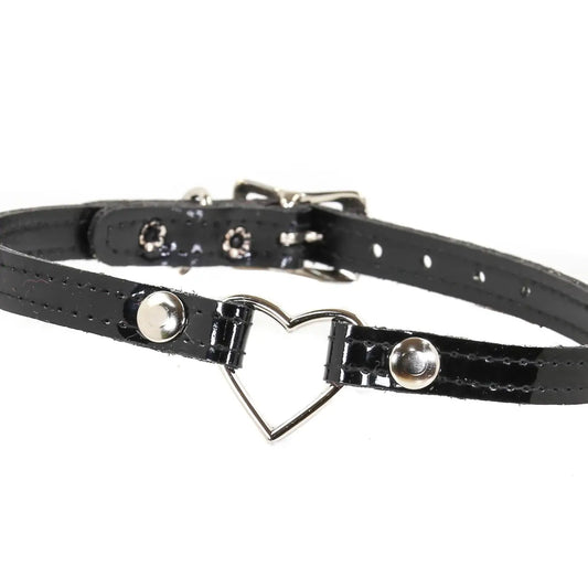Patent Small Heart Skinny Choker