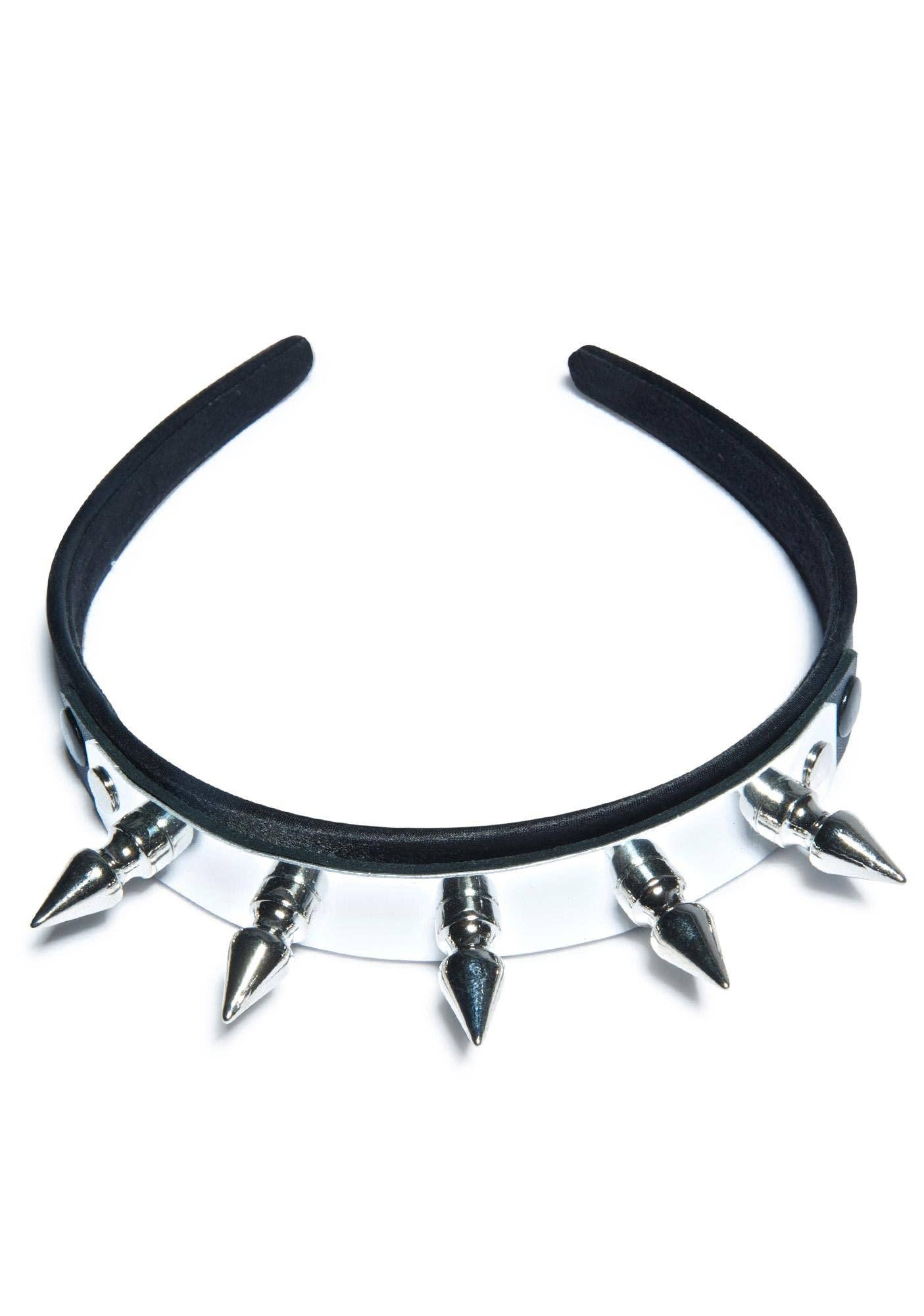 Metal Plate Spike Headband