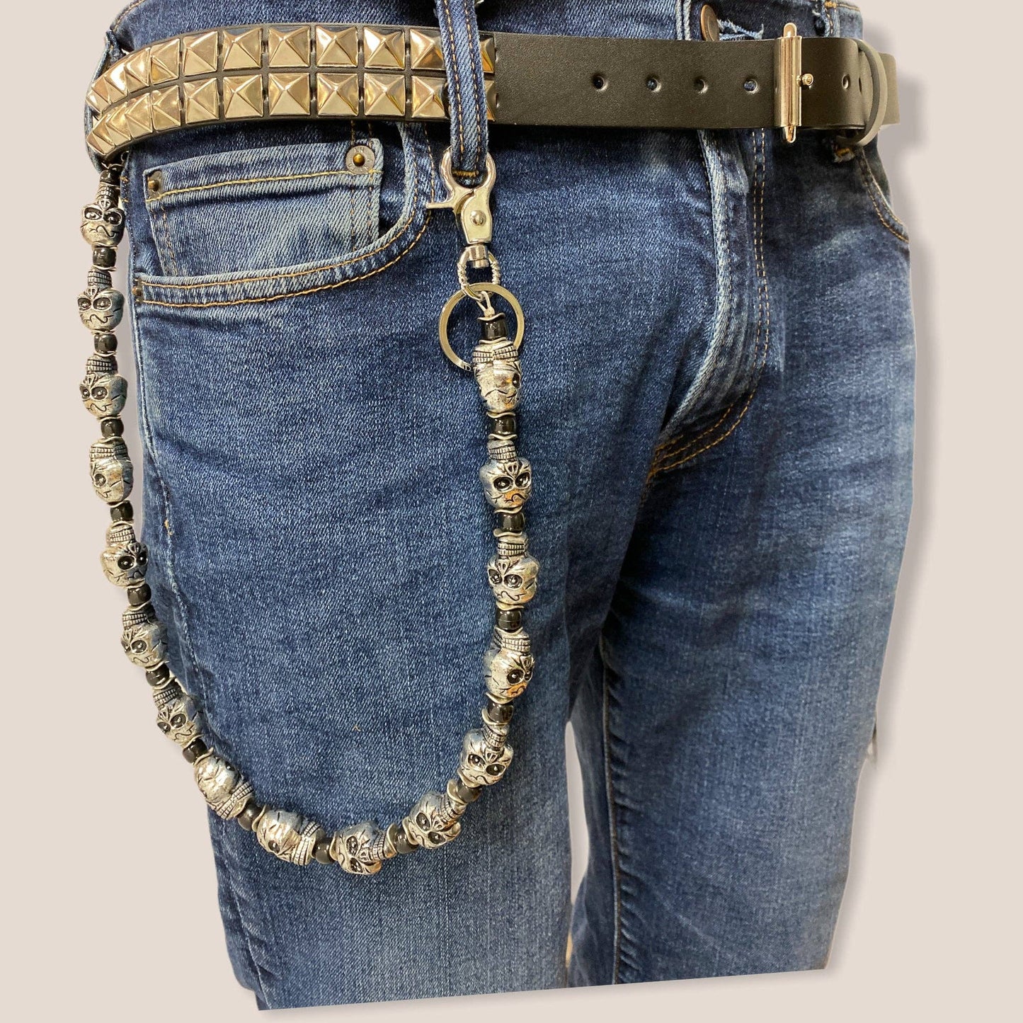 2 Row 1/2' Pyramid Studs, 1/1/4" wide