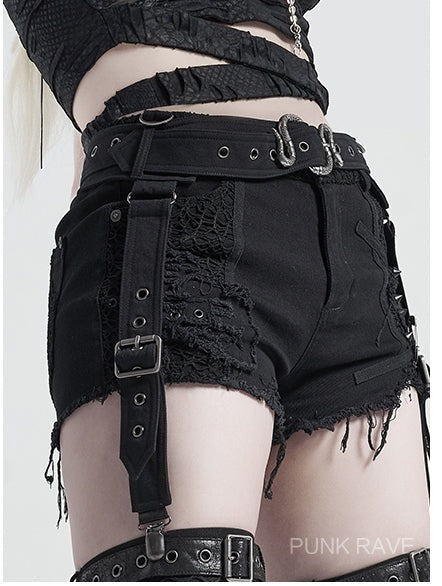 Punk female strap belt loop