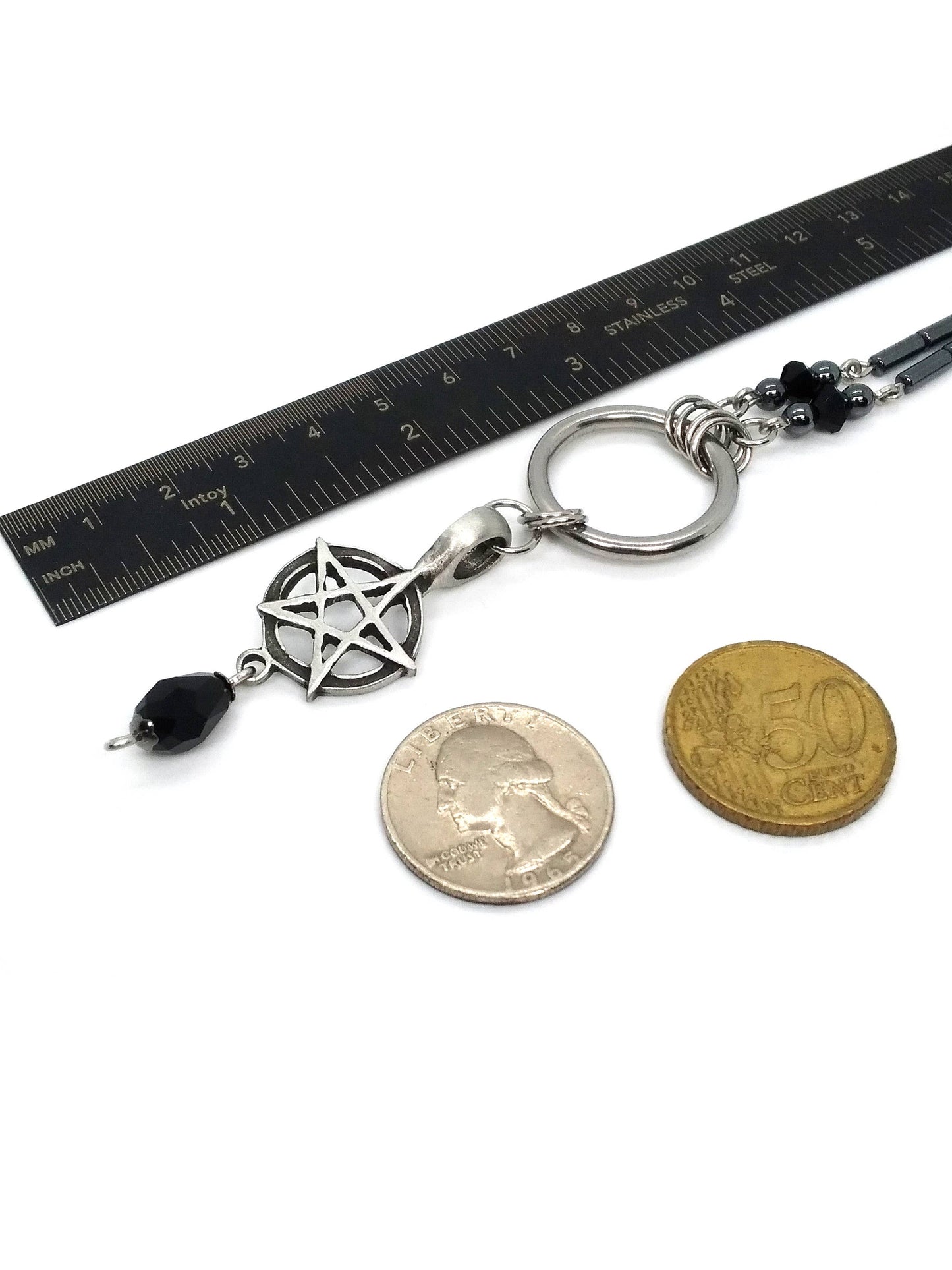 Pentacle Necklace: Black