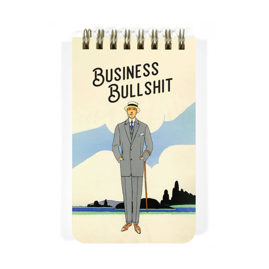 Business Bullshit - Funny 3x5 Spiral Memo Notepad