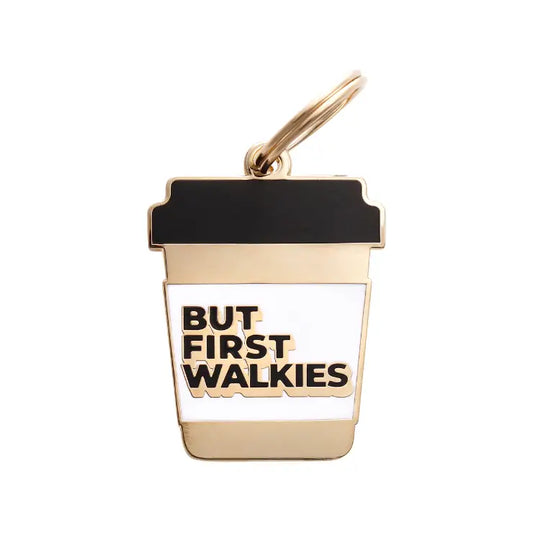 But First Walkies Pet Id Tag