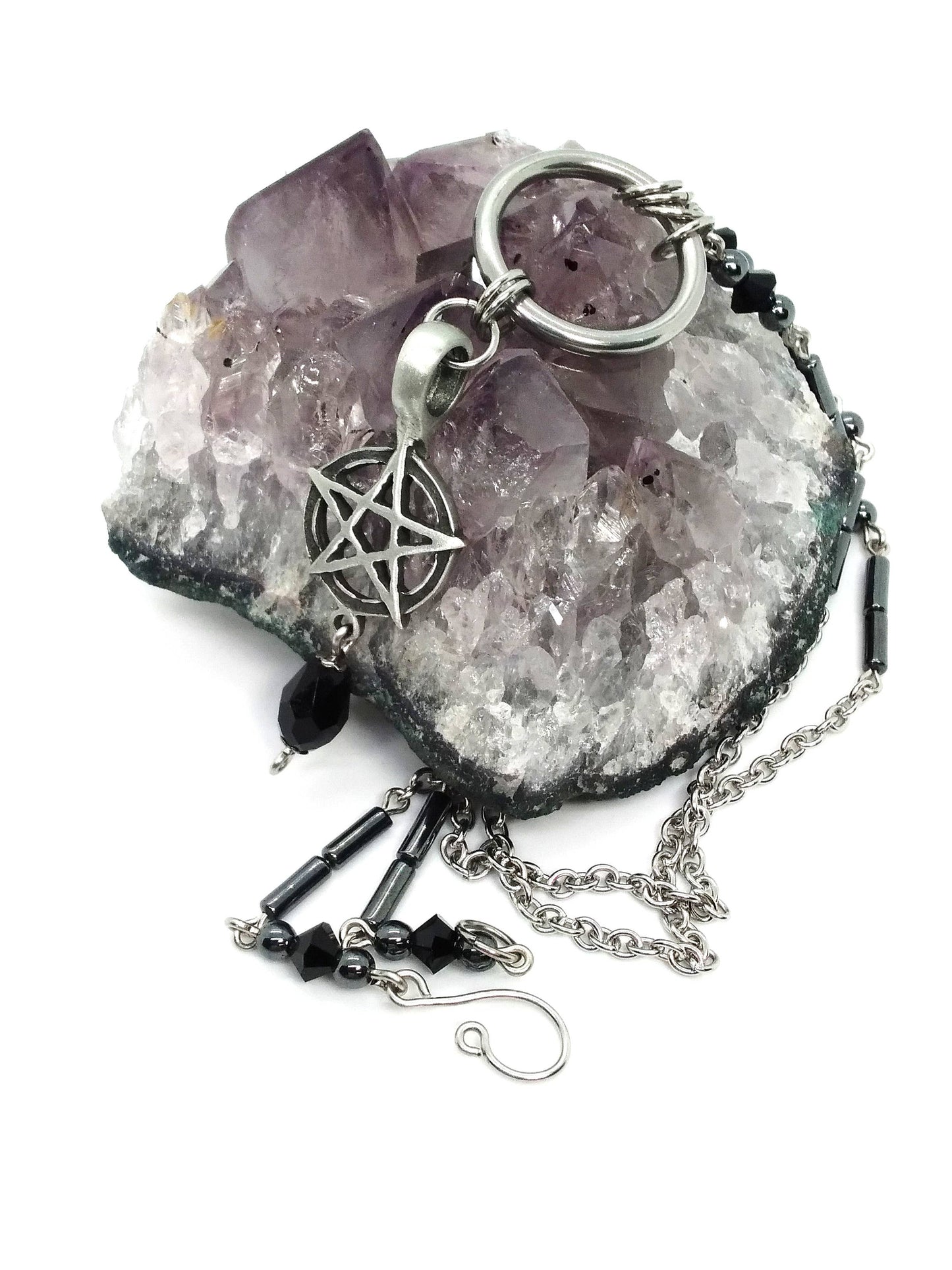 Pentacle Necklace: Black