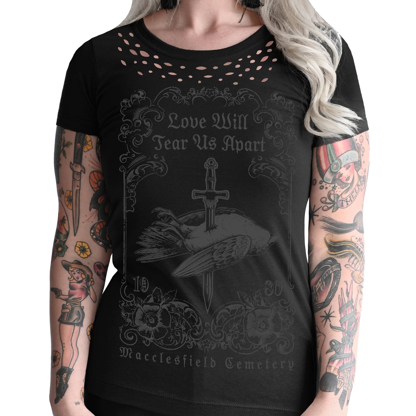 Love Will Tear Us Apart Distressed Women's Tee