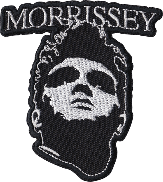 Patch - Morrissey - Black And White Face With Logo