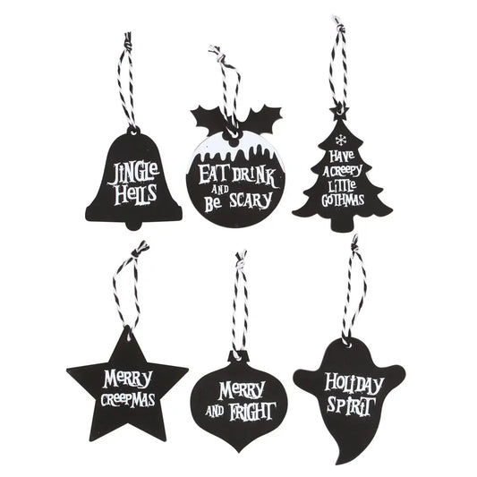 36 Creepy Gothic Christmas Hanging Signs , sold separately