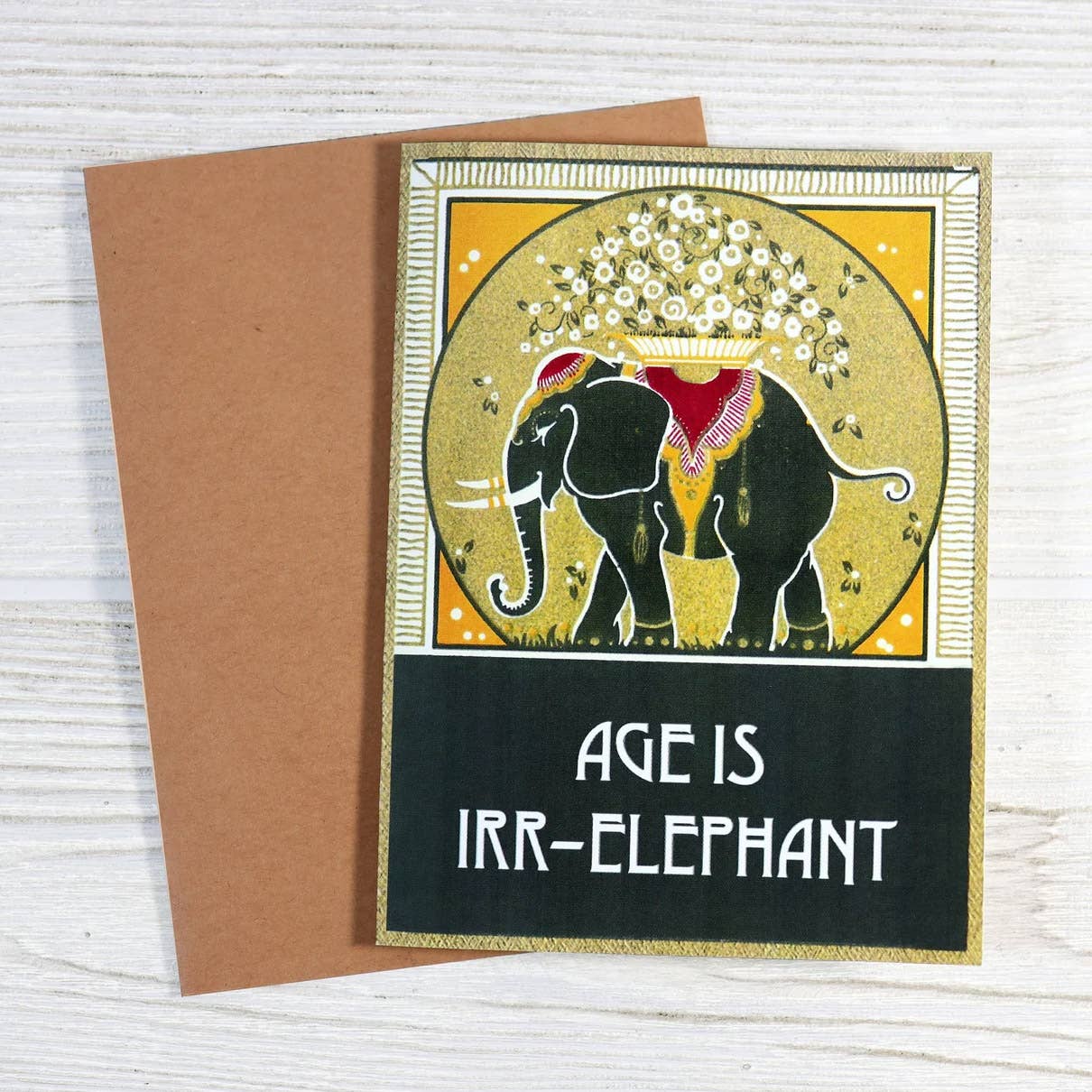 Age Is Irr-Elephant - Vintage Birthday Card