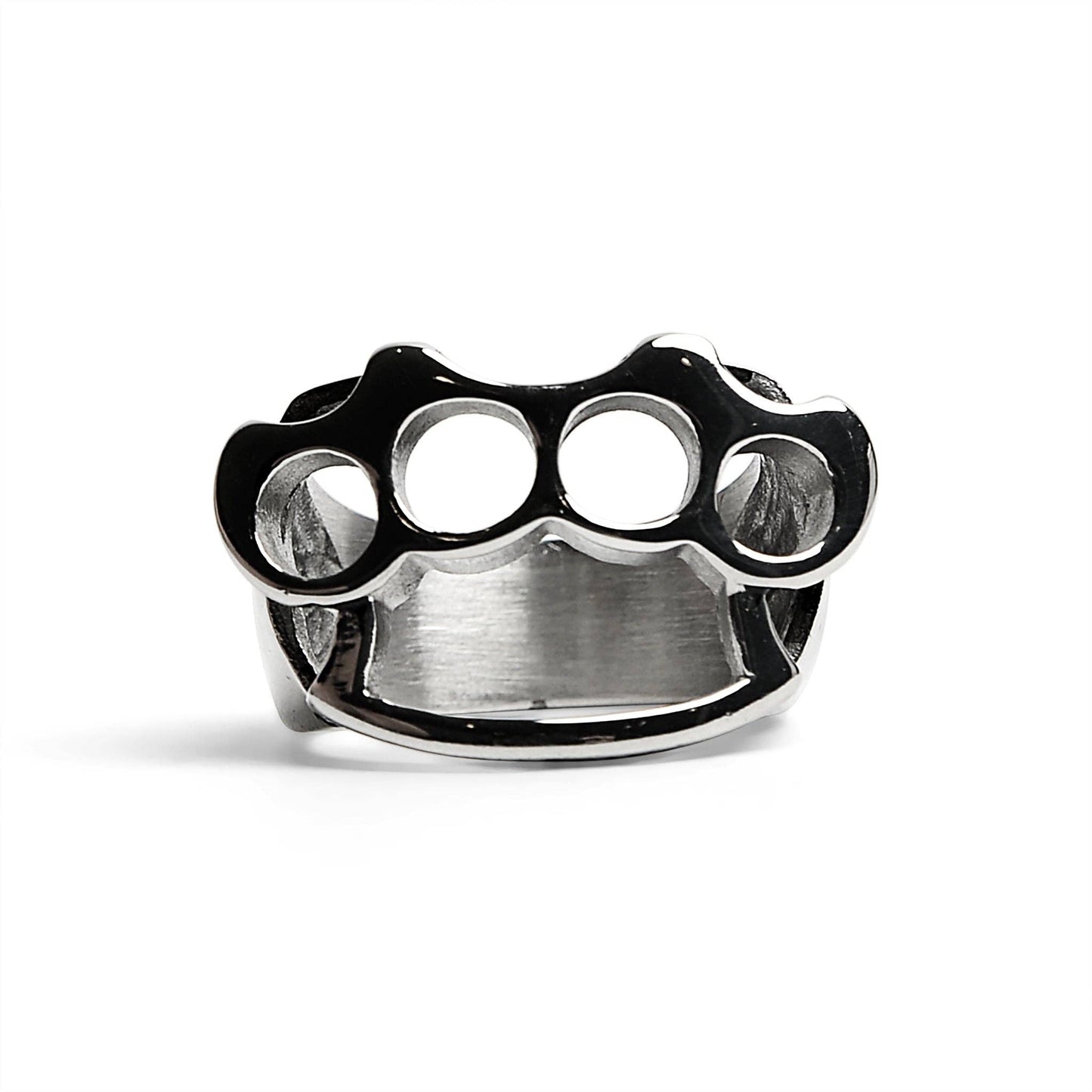 Stainless Steel Polished Knuckle Duster Ring