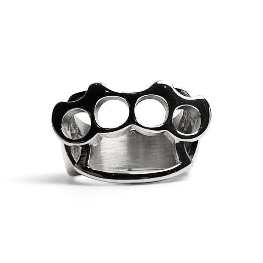 Stainless Steel Polished Knuckle Duster Ring