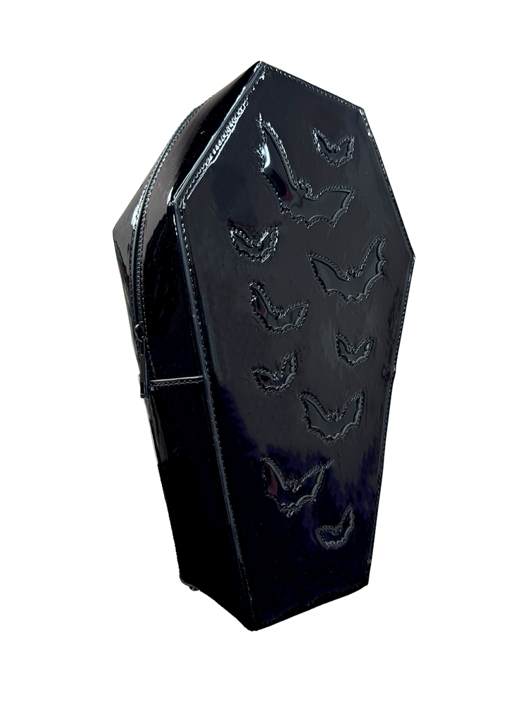 Haunt Bat Coffin Backbpack, Black