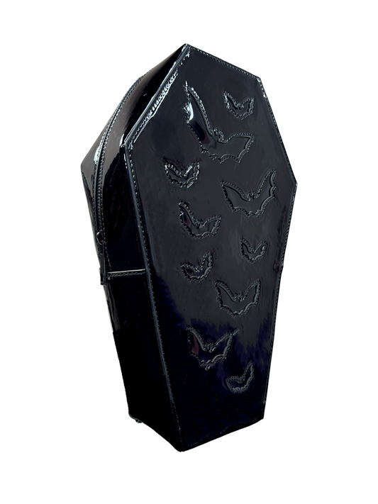 Haunt Bat Coffin Backbpack, Black