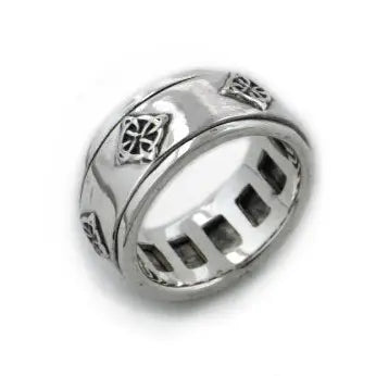 North Star - Sterling Silver Celtic Knot Symbol Meditation Spin Ring