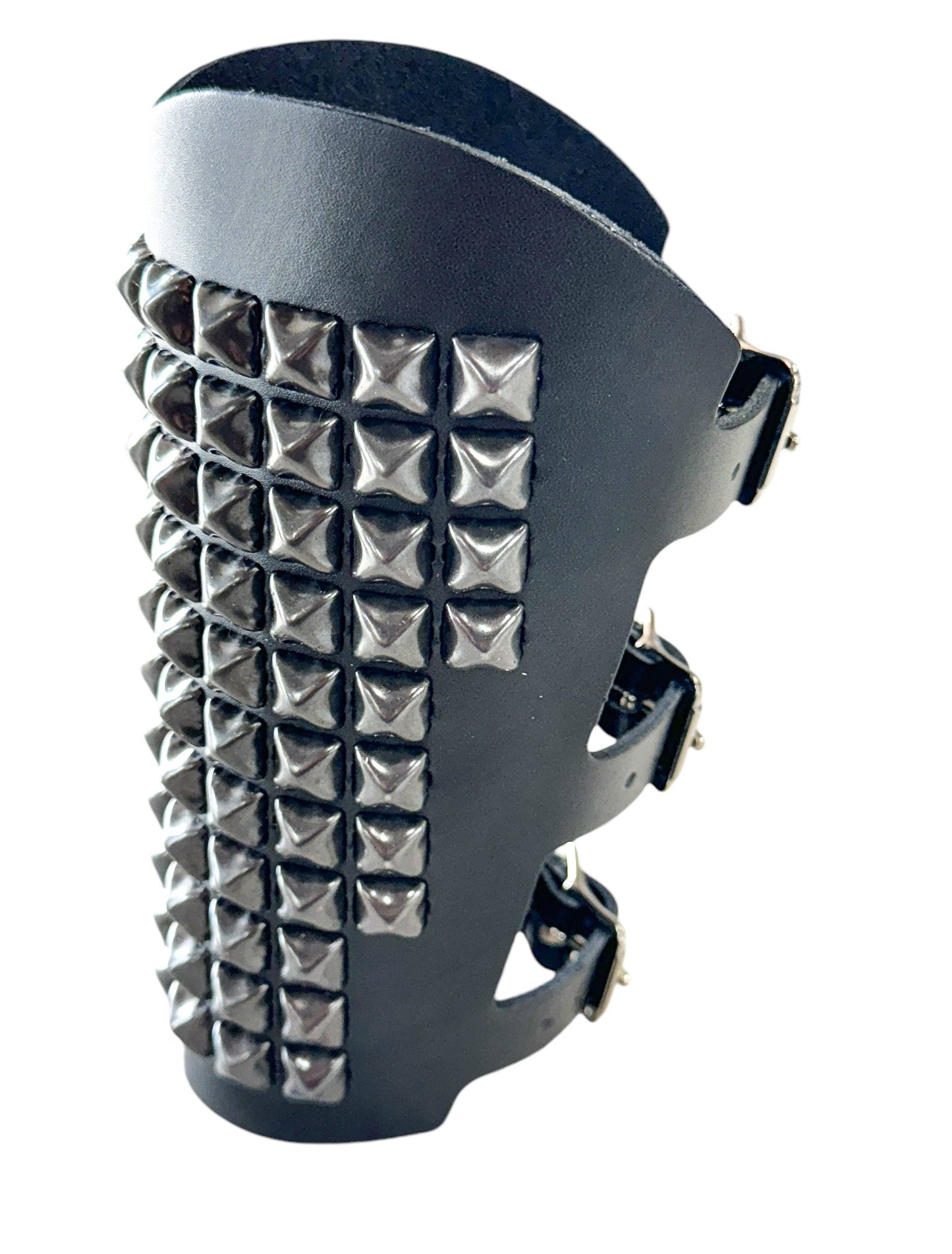 Black 11 rows of Pyramid Gauntlet Arm Band