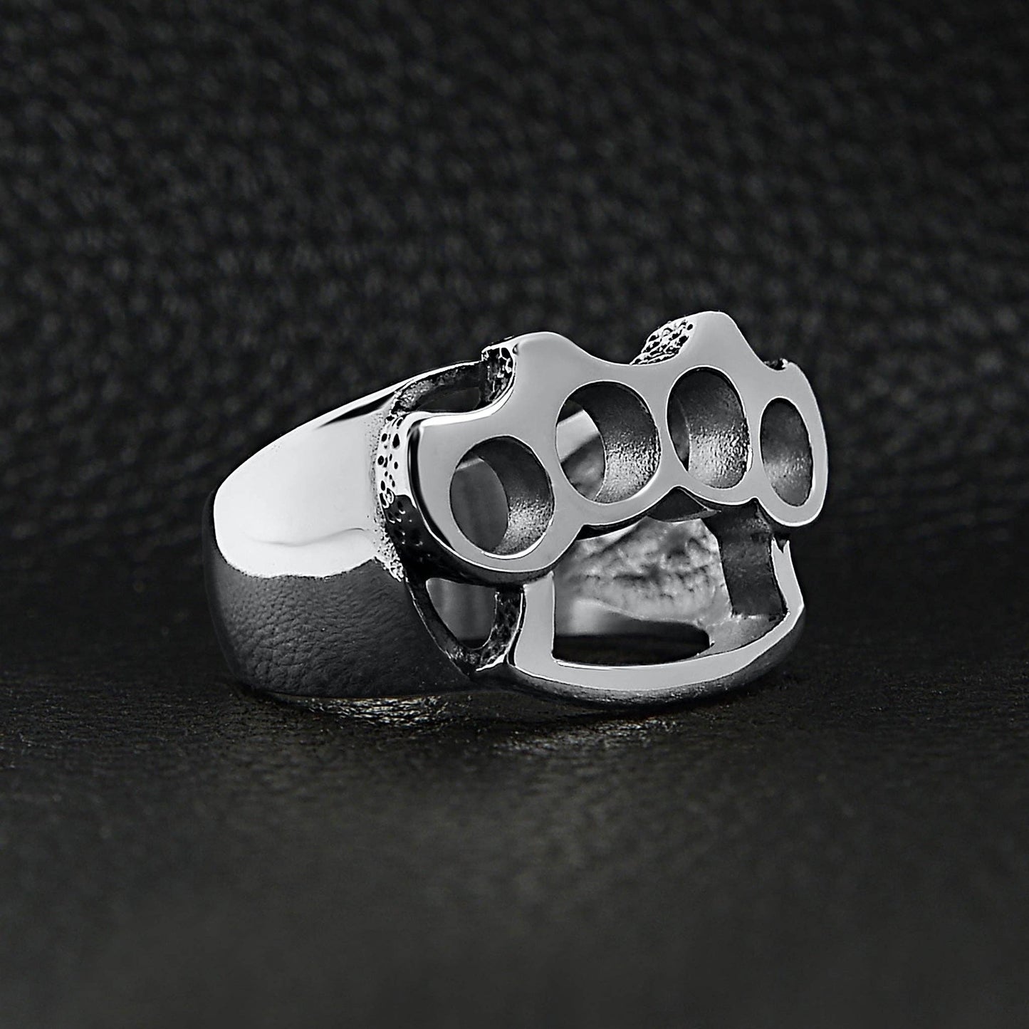 Stainless Steel Polished Knuckle Duster Ring