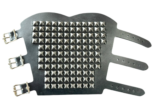 Black 11 rows of Pyramid Gauntlet Arm Band