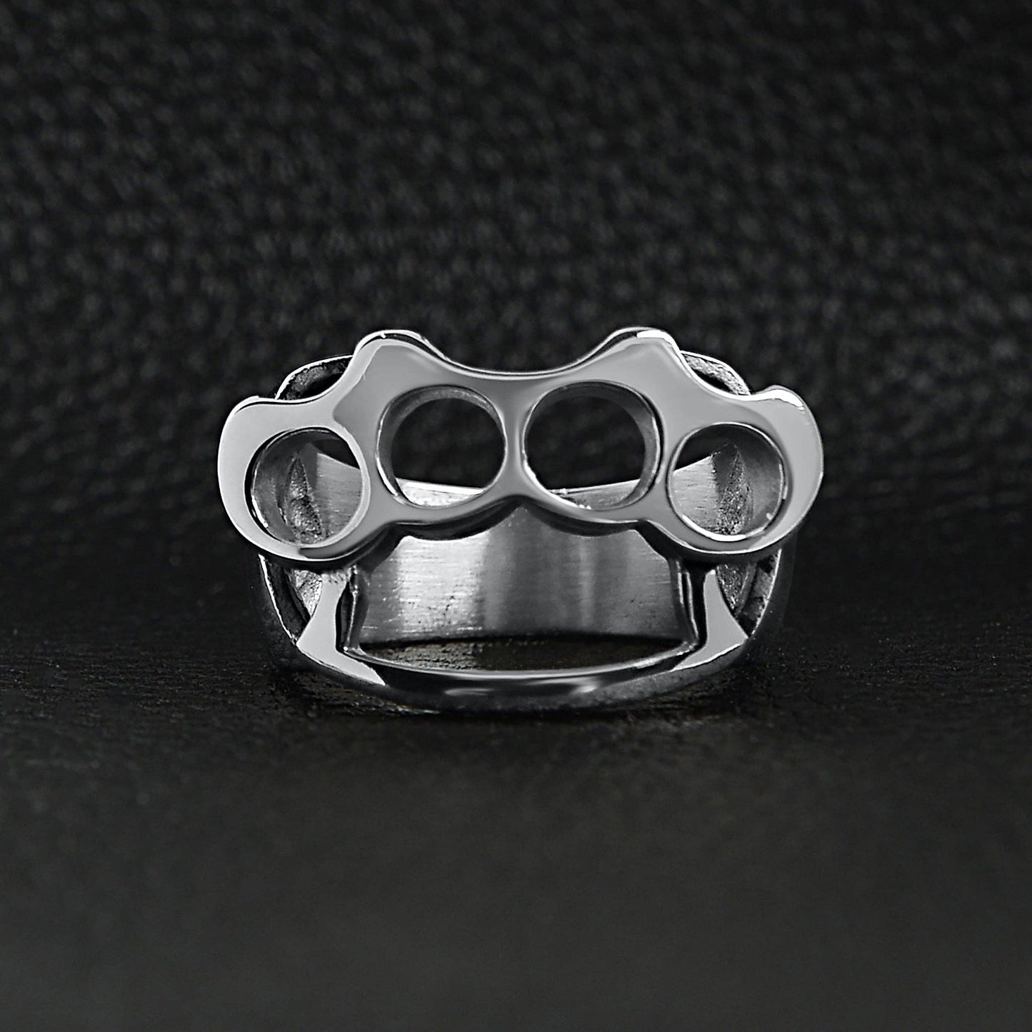 Stainless Steel Polished Knuckle Duster Ring