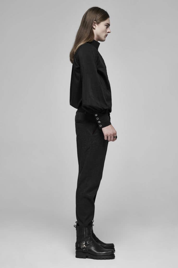 Gothic fire dragon long sleeve shirt