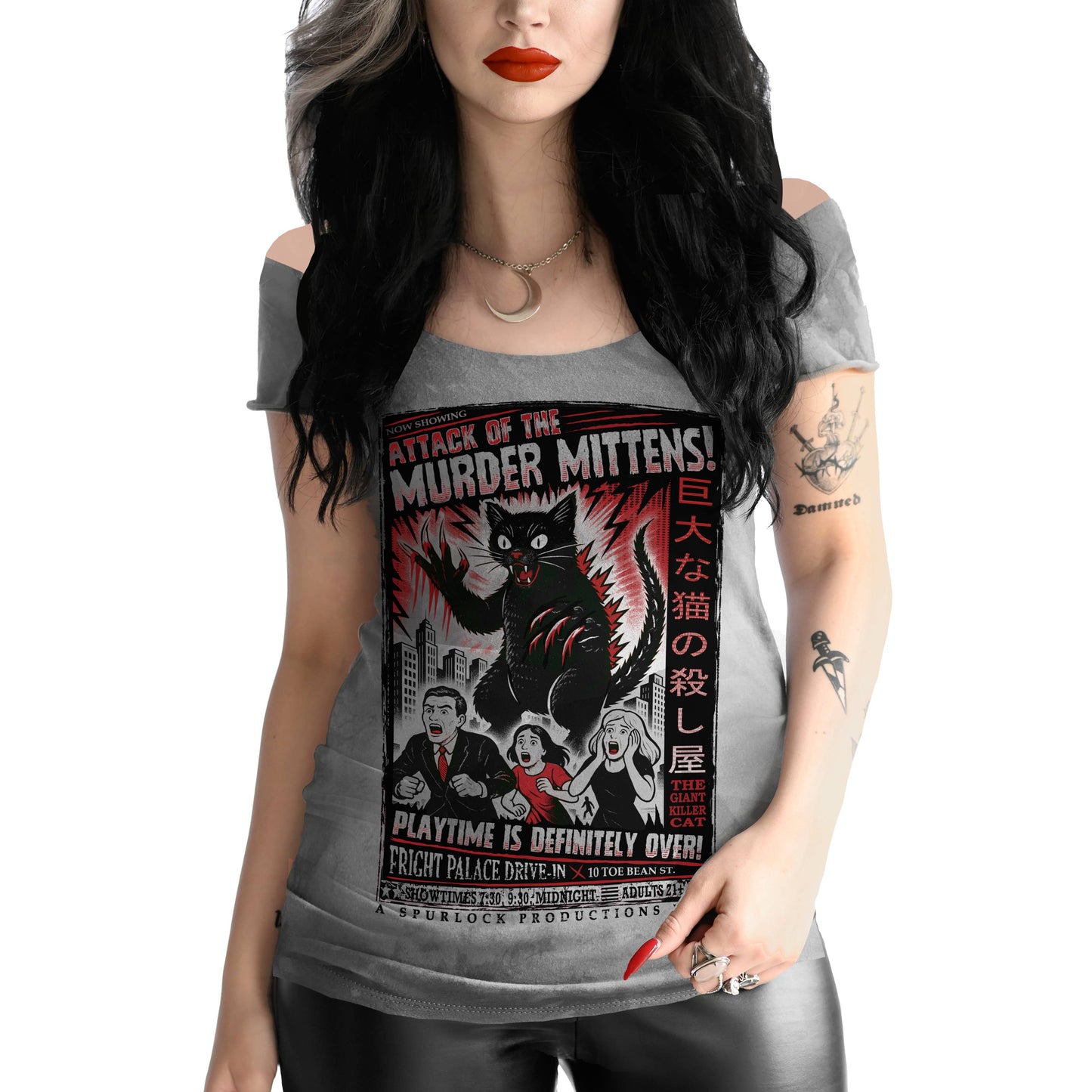 Murder Mittens Off Shoulder Tee