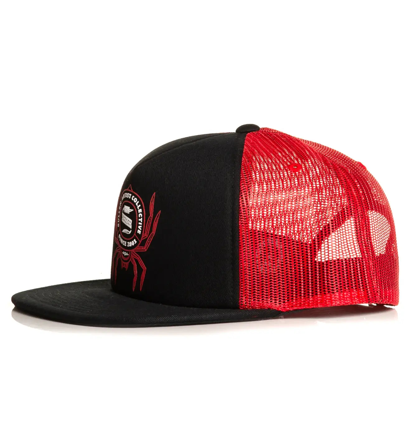 Ocho Snapback Trucker Hat: Red