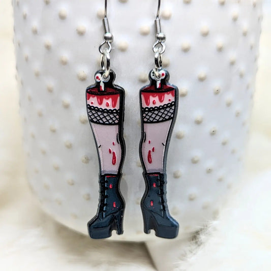 Leg Earrings - Dismembered Leg Jewelry