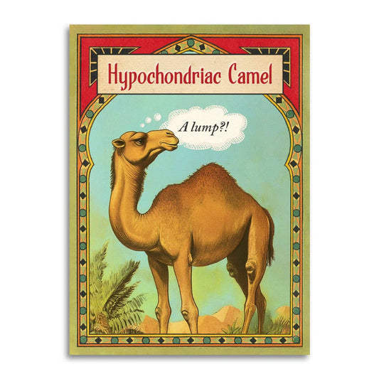 Hypochondriac Camel - Funny Get Well Cancer Greeting Card