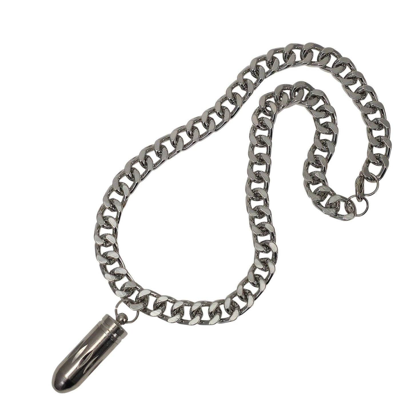 Open Bullet Pendant Necklace