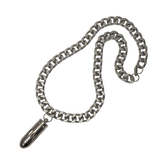 Open Bullet Pendant Necklace